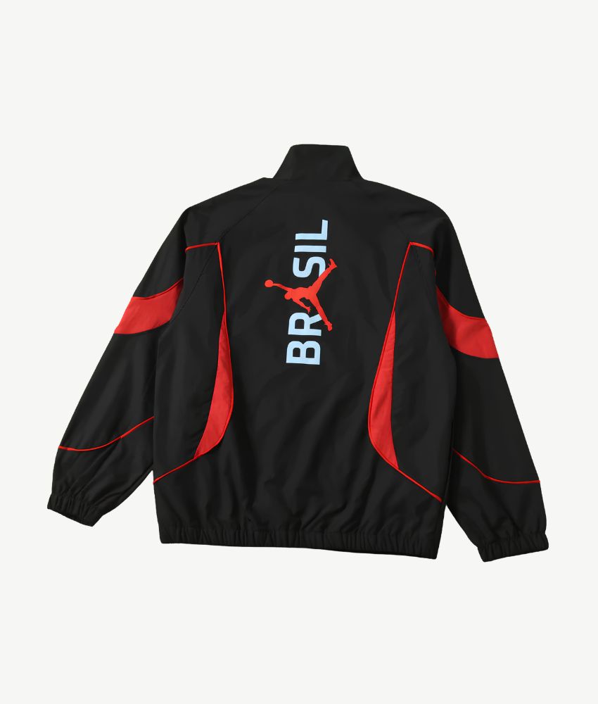 Brazil 2026 Black Windbreaker Jacket