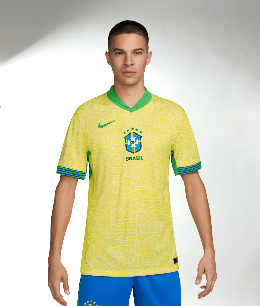 Brazil Copa 2024 Home Jersey – Fan Version