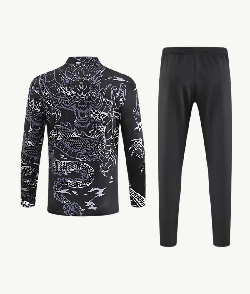 Real Madrid 2022/23 Black Dragon 1/4 Zip Tracksuit
