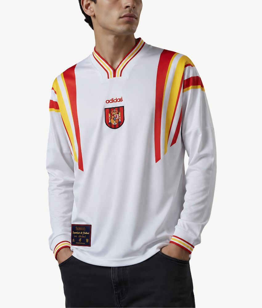 Spain 1996 Retro Away Long Sleeve Jersey