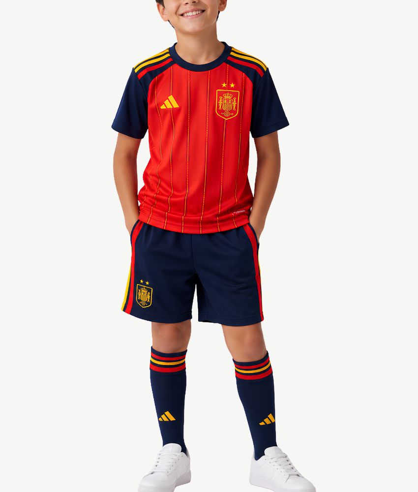 Spain 2026 '2 Stars WC Champion' Home Kit – Kids