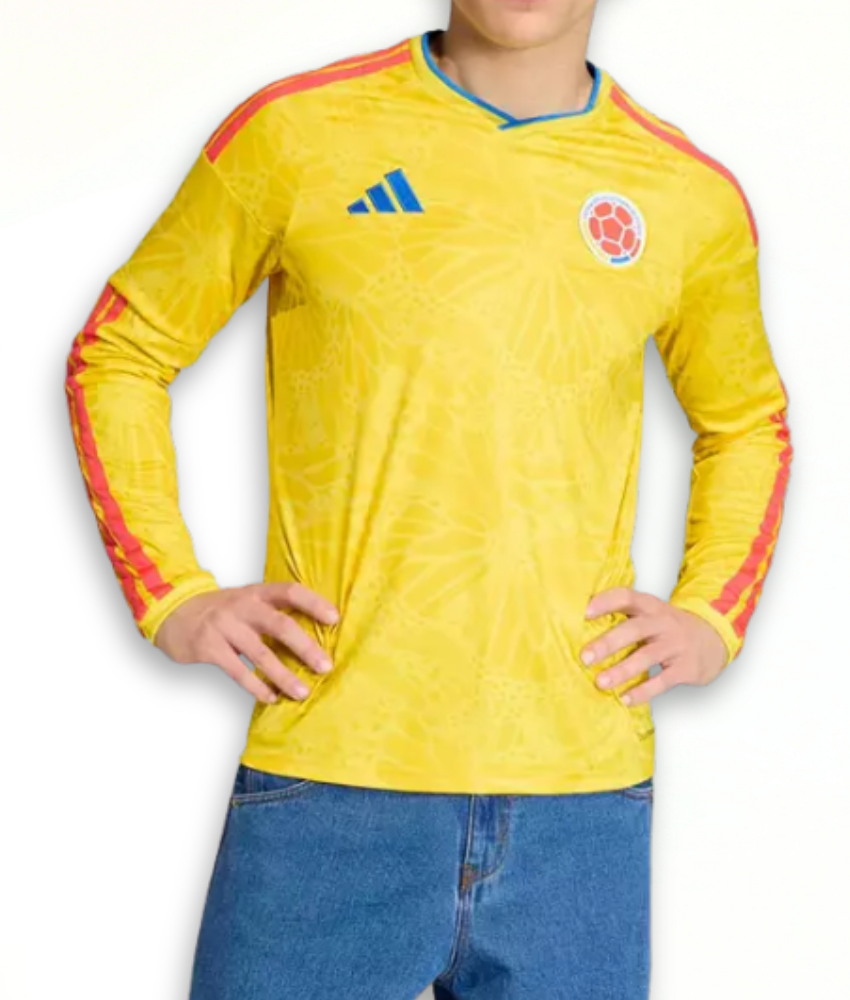 Colombia 2026 World Cup Home Long Sleeve Jersey – Fan Version
