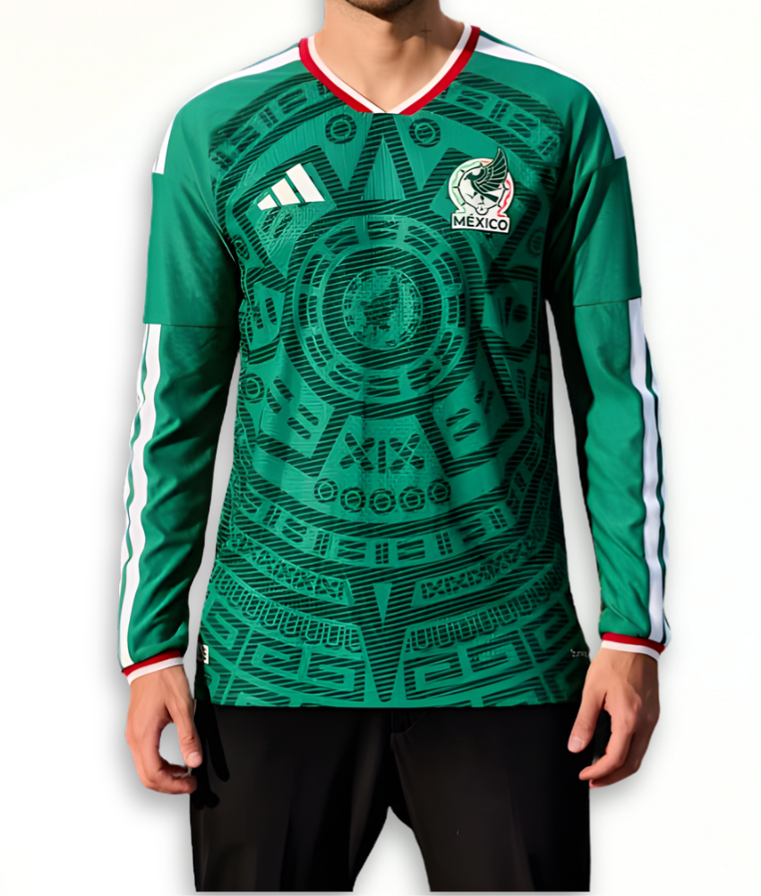 Mexico 2026 Long Sleeve World Cup Home Jersey – Fan Version