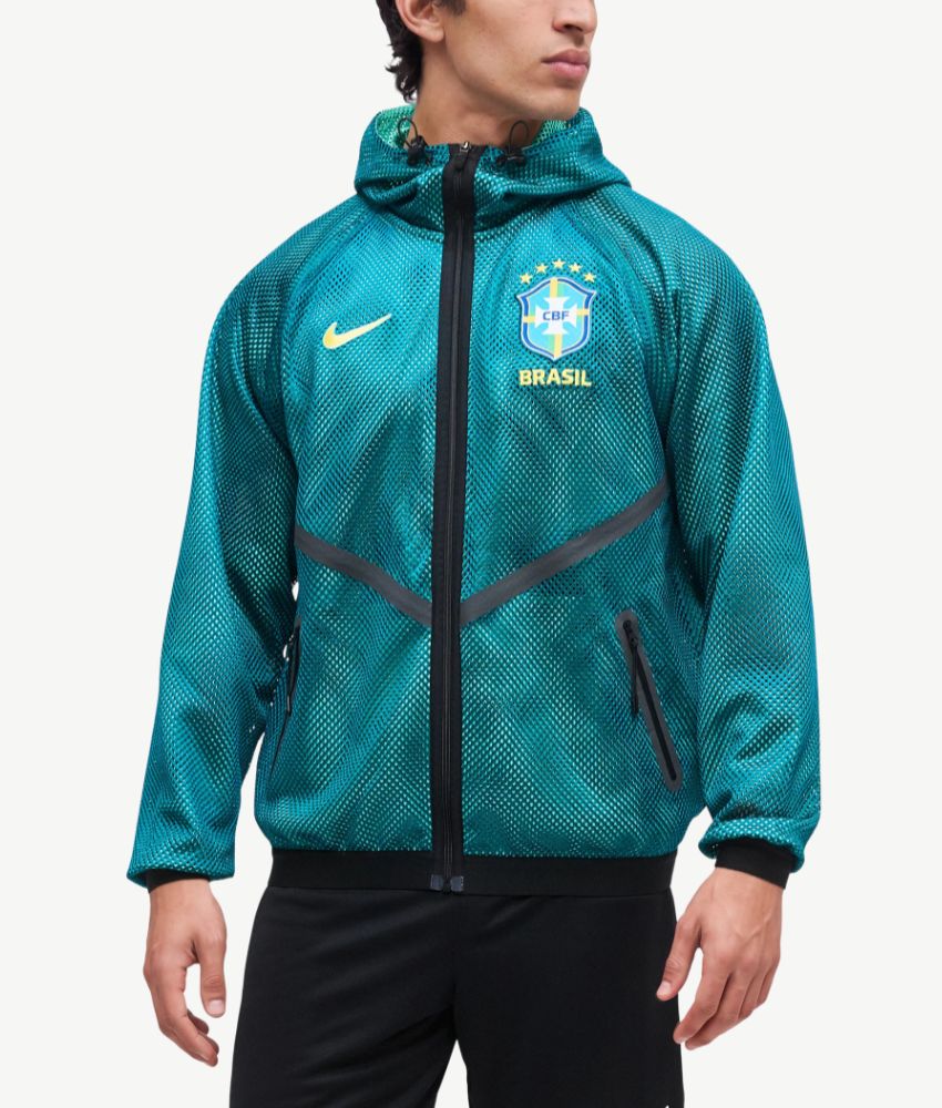 Brazil 2026 Blue Mesh Anthem Jacket