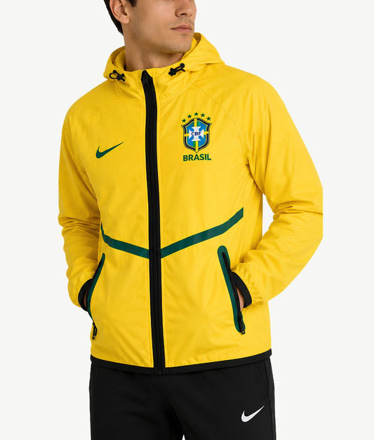 Brazil 2026 Yellow Mesh Anthem Jacket