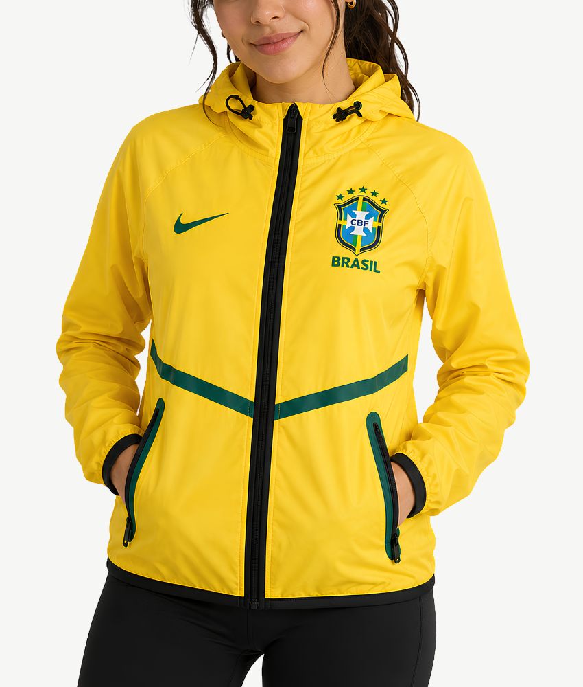 Brazil 2026 Yellow Mesh Anthem Jacket