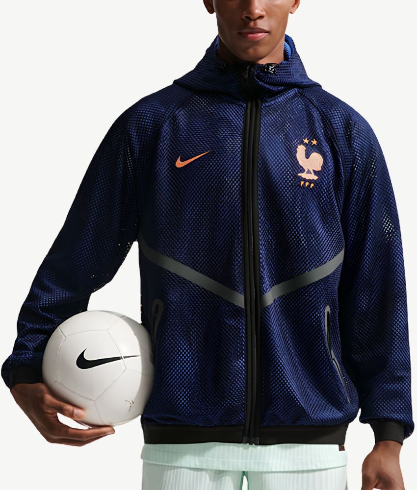 France 2026 Blue Mesh Anthem Jacket