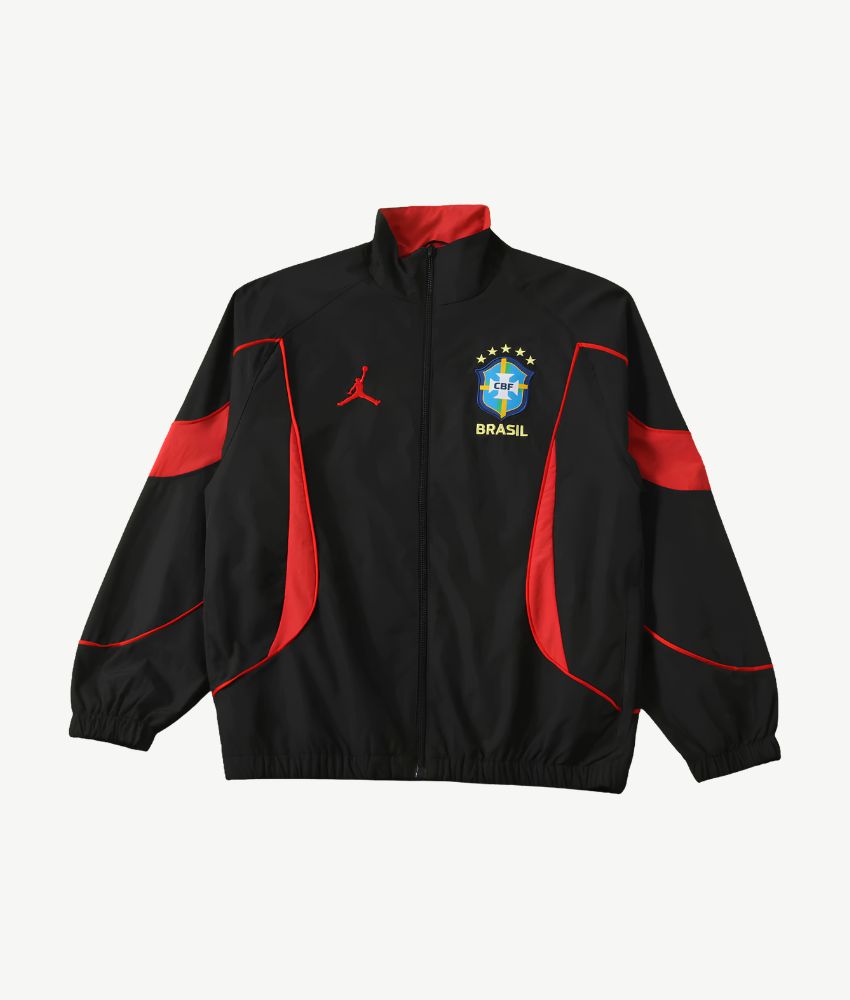 Brazil 2026 Black Windbreaker Jacket