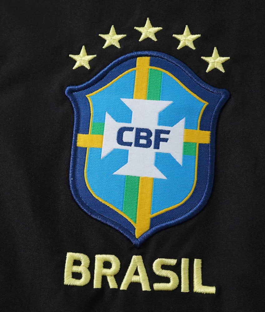 Brazil 2026 Black Windbreaker Jacket