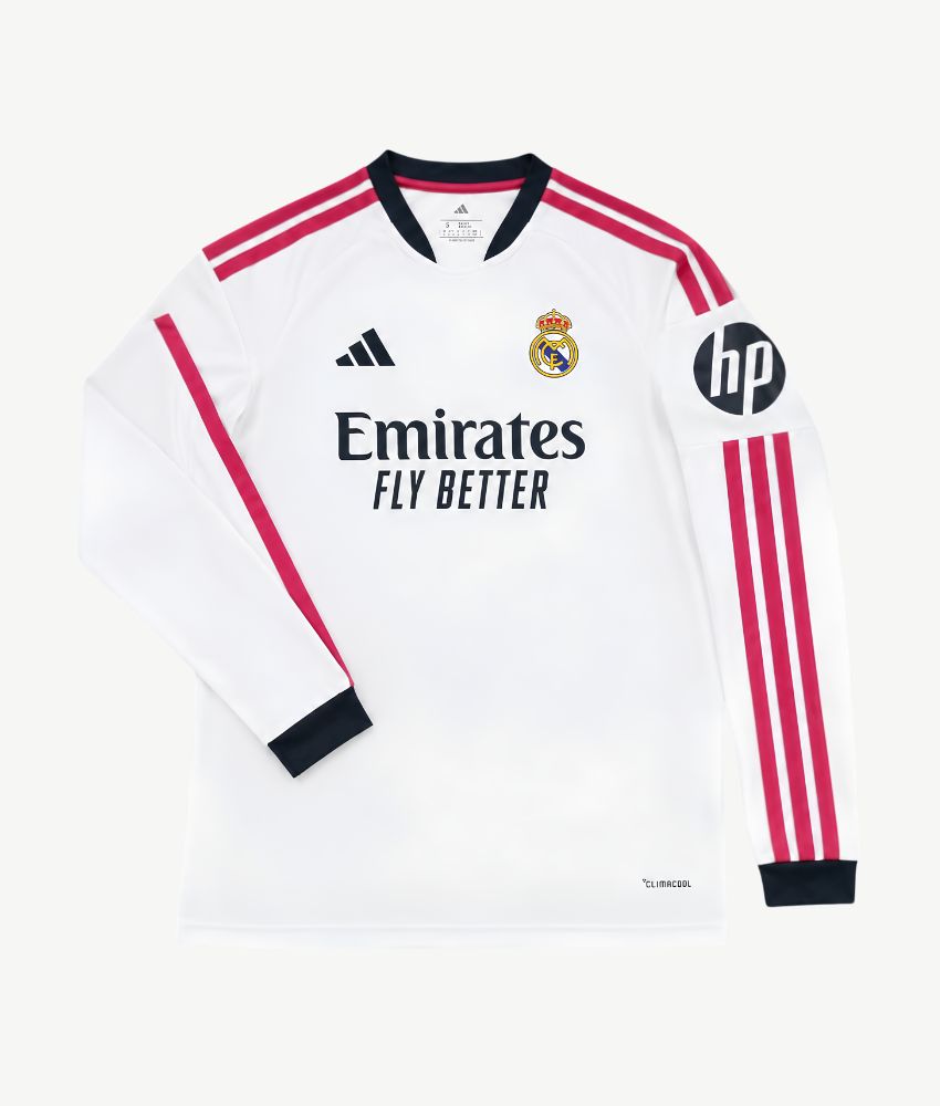 Real Madrid 2026/27 Home Long Sleeve Jersey – Fan Version