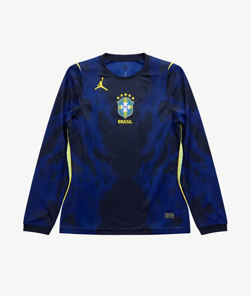 Brazil 2026 Long Sleeve World Cup Away Jersey – Fan Version