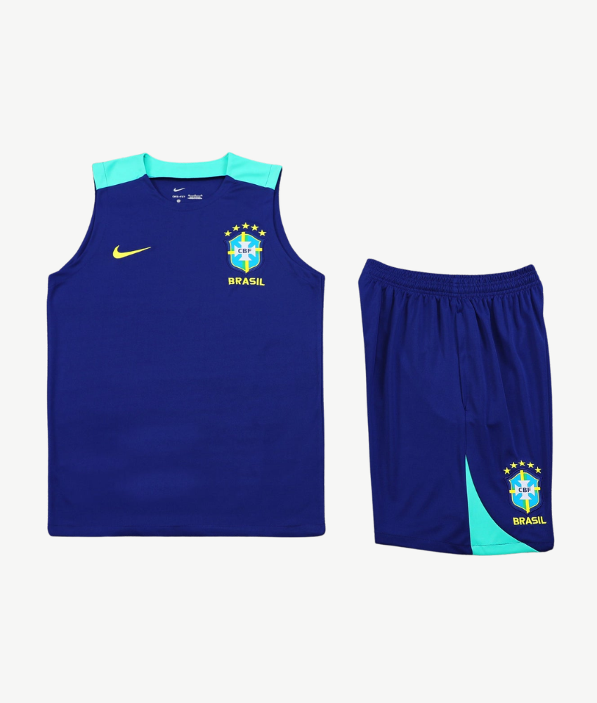 Brazil 2024/25 Blue Training Vest Set