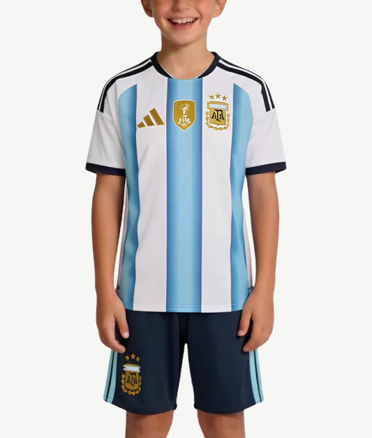 Argentina 2026 World Cup Home Kit – Kids