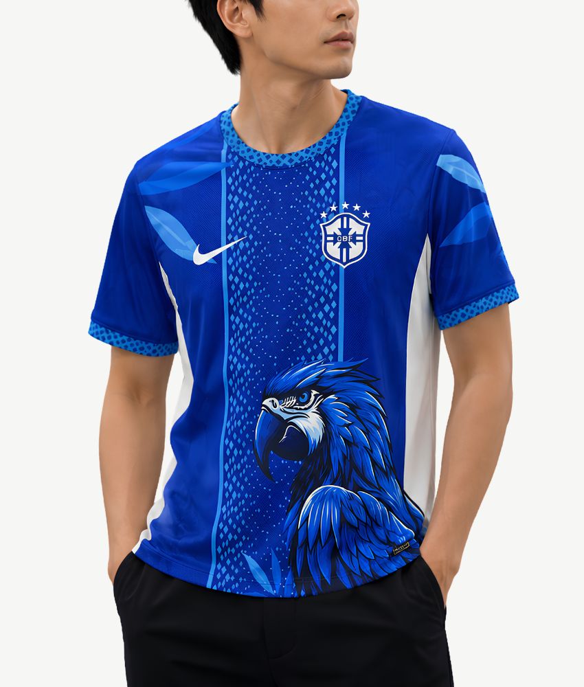 Brazil 2026 'Blue Macaw' Special Edition Jersey – Fan Version