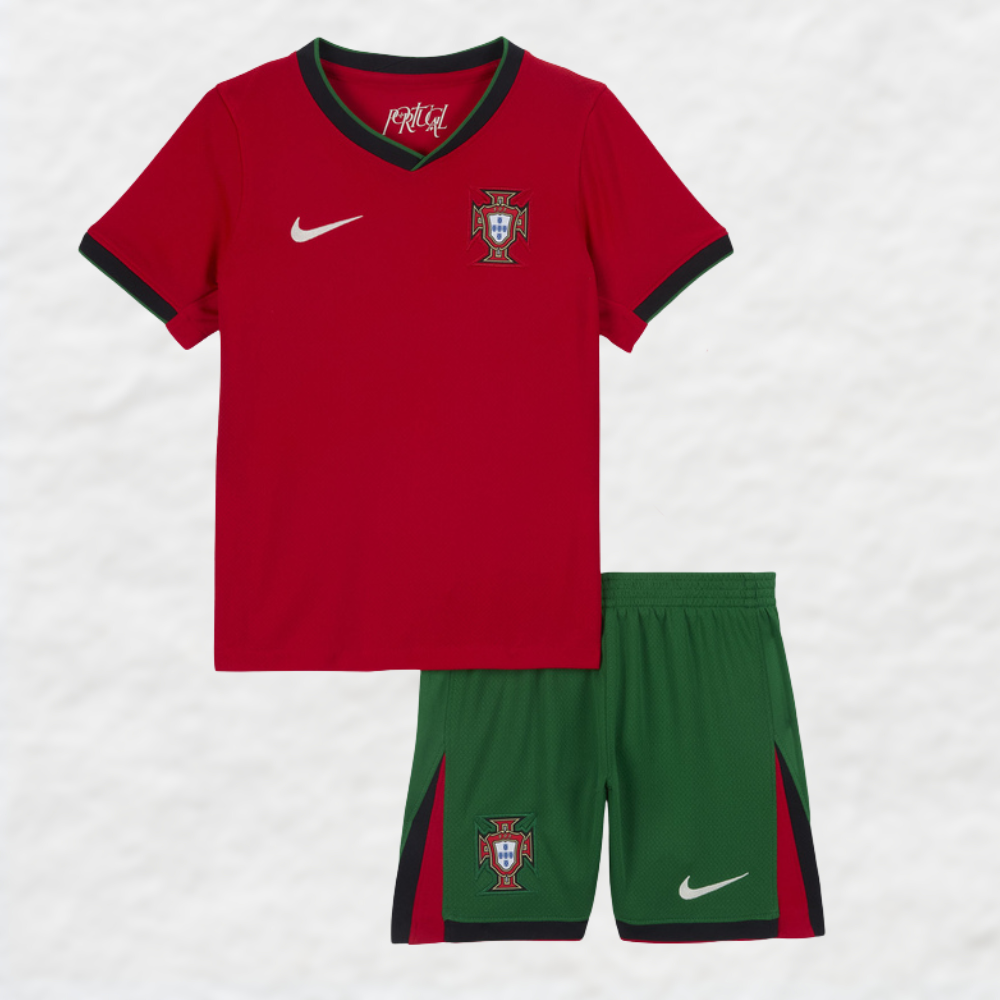 Portugal Euros 2024 Home Jersey – Kids