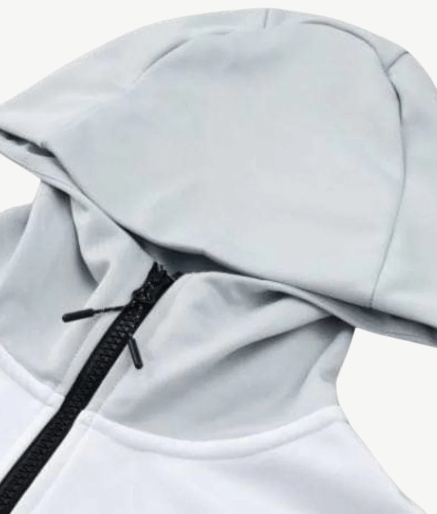 Al-Nassr 2024/25 White-Grey Tech Fleece Tracksuit