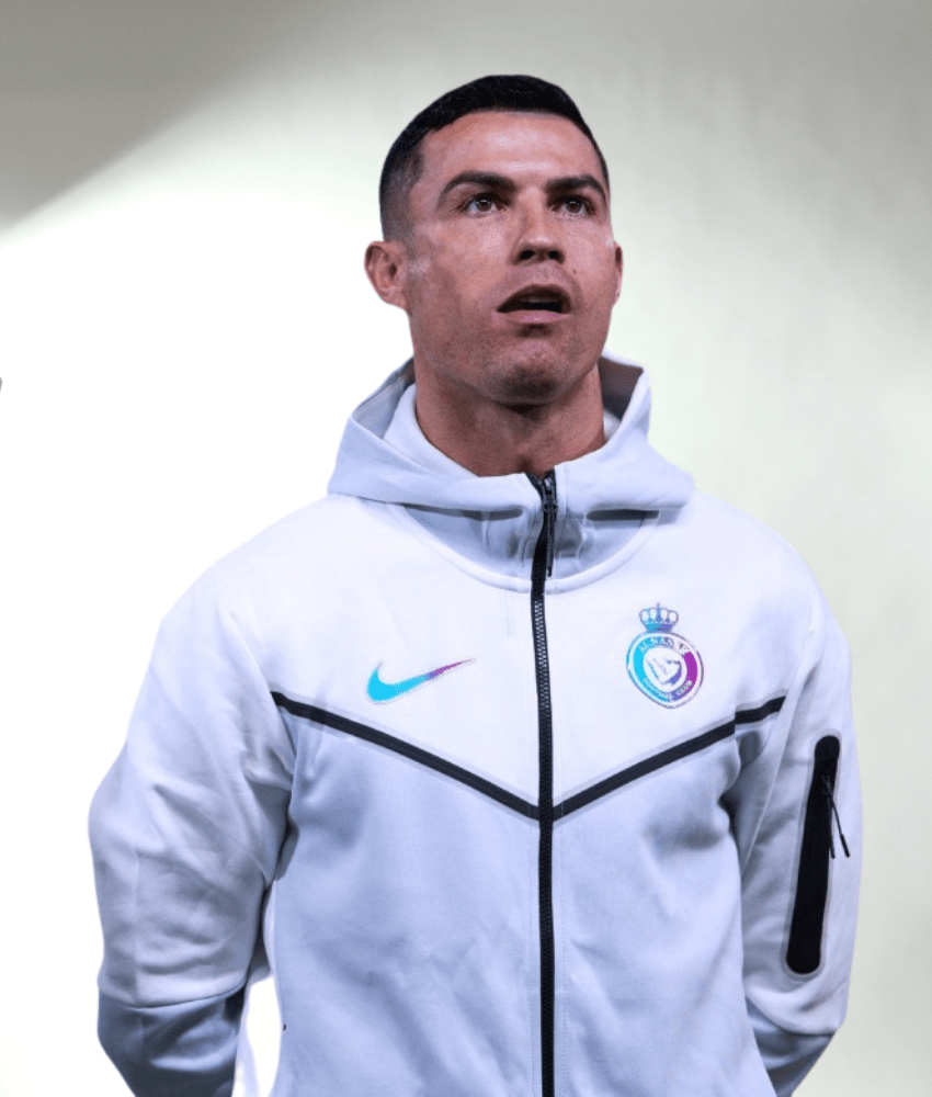 Al-Nassr 2024/25 White-Grey Tech Fleece Tracksuit