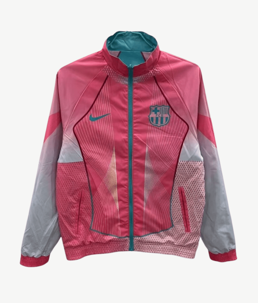 Barcelona 2025/26 Pink/Blue Reversible Windbreaker