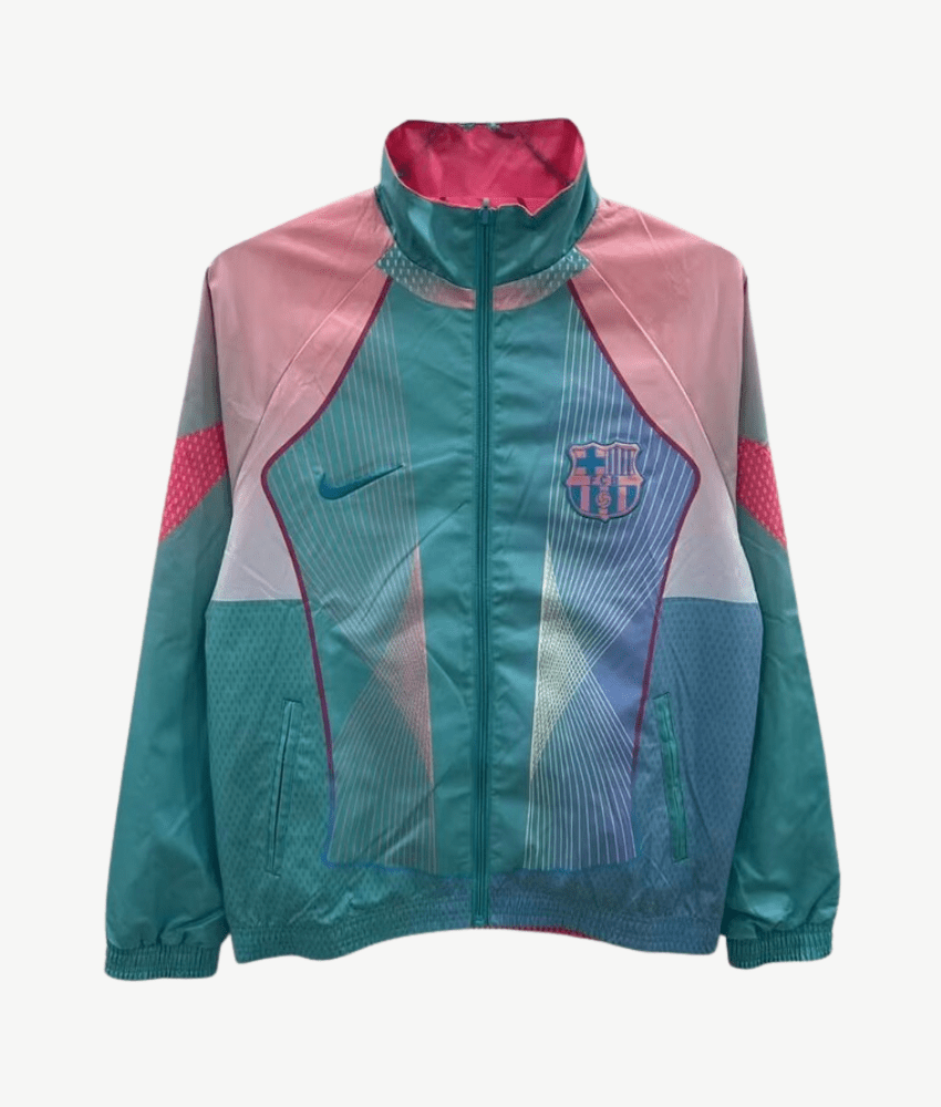 Barcelona 2025/26 Pink/Blue Reversible Windbreaker