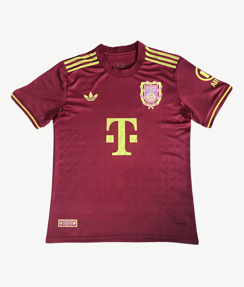 Bayern Munich 2024/25 '125Th Anniversary Burgundy' Special Edition Jersey – Fan Version