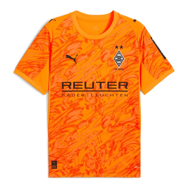 Borussia Mönchengladbach 2025/26 Orange Goalkeeper Jersey – Men's Fan Version
