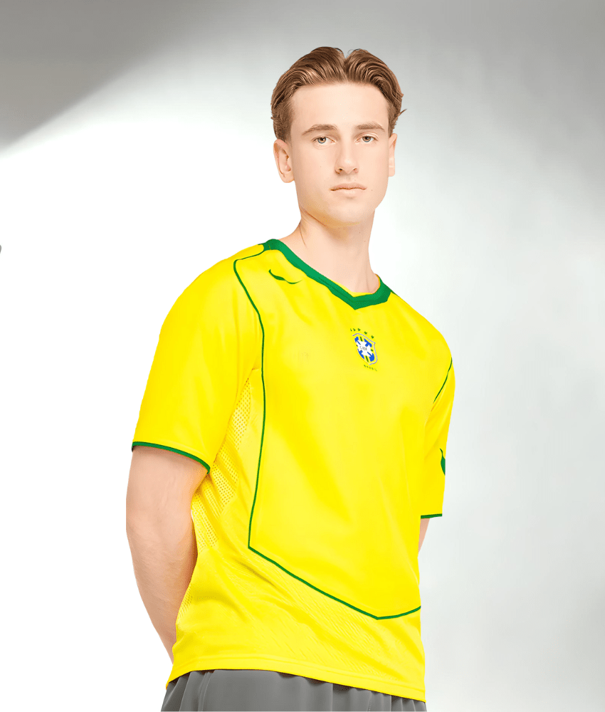 Brazil 2004 Retro Home Jersey