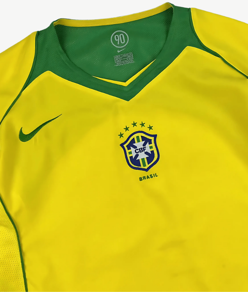 Brazil 2004 Retro Home Jersey