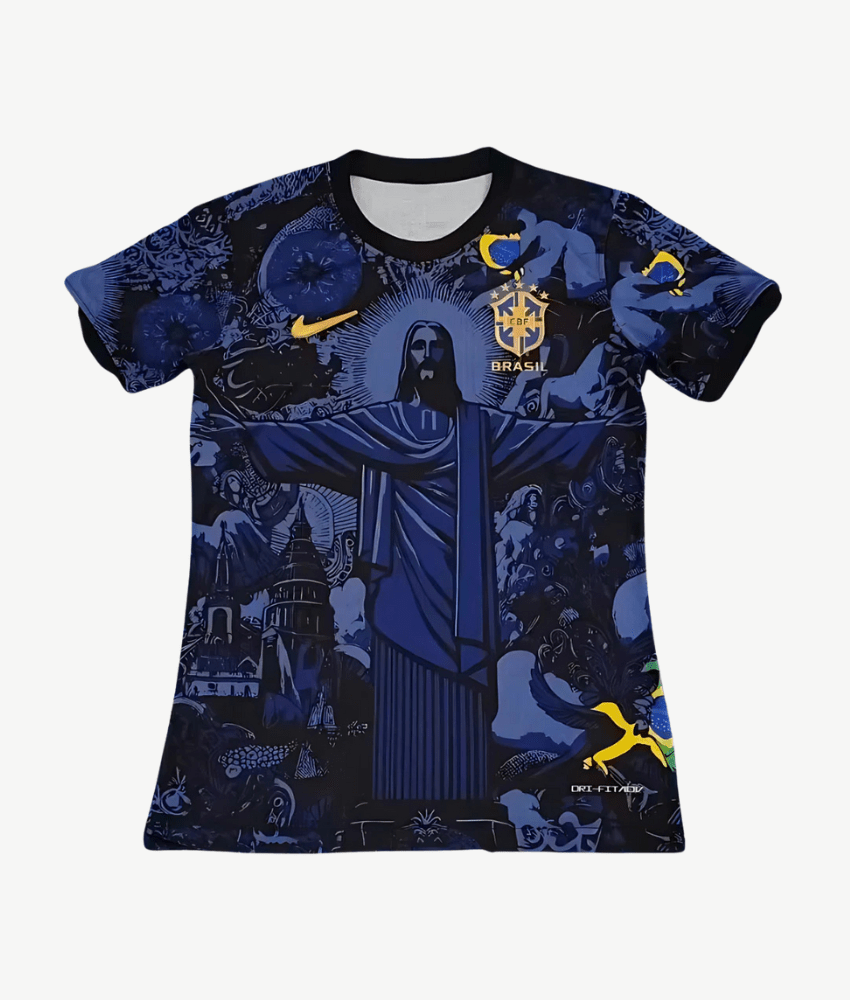 Brazil 2024/25 Blue 'Christ The Redeemer' Special Edition Jersey – Fan Version