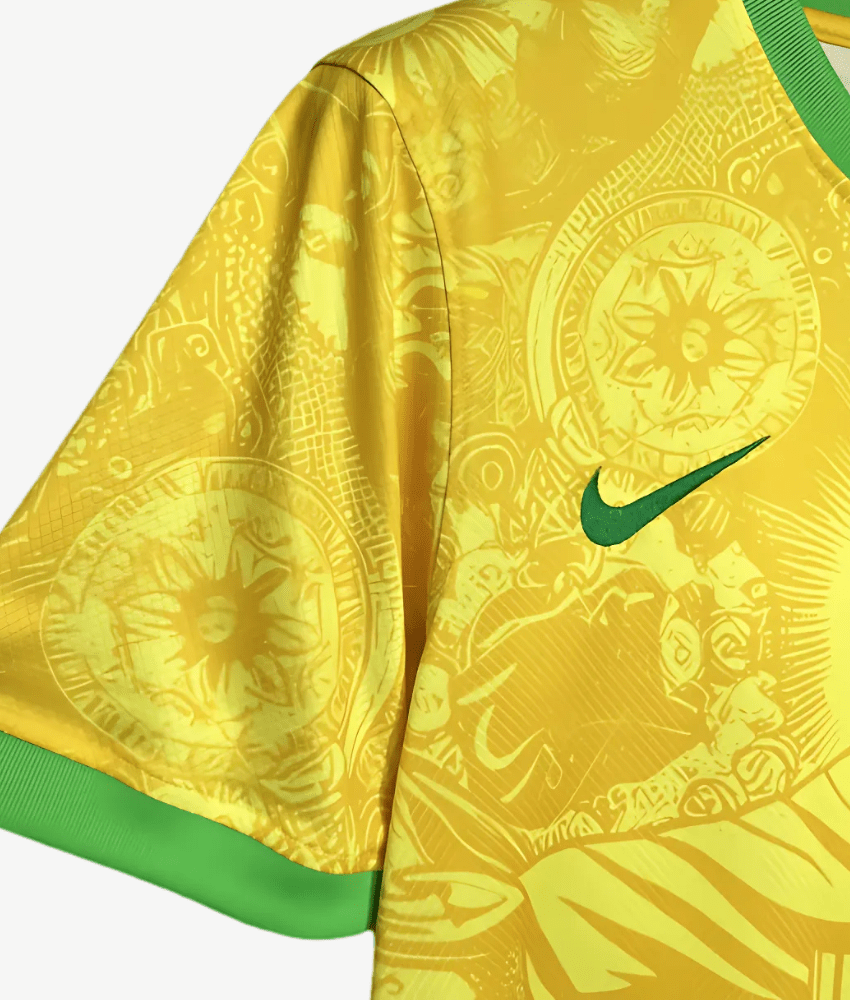 Brazil 2024/25 Gold 'Christ The Redeemer' Special Edition Jersey – Fan Version