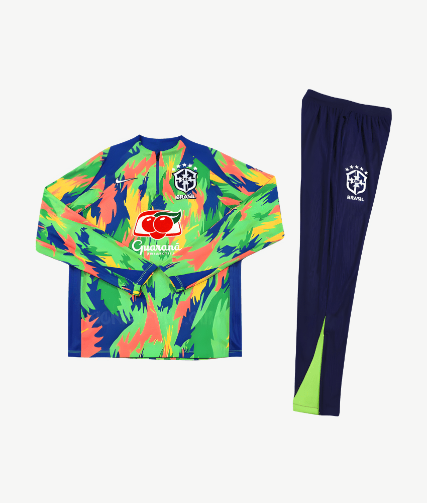 Brazil 2025/26 1/4 Zip Multicolour Tracksuit
