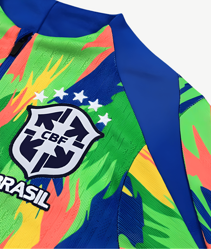 Brazil 2025/26 1/4 Zip Multicolour Tracksuit
