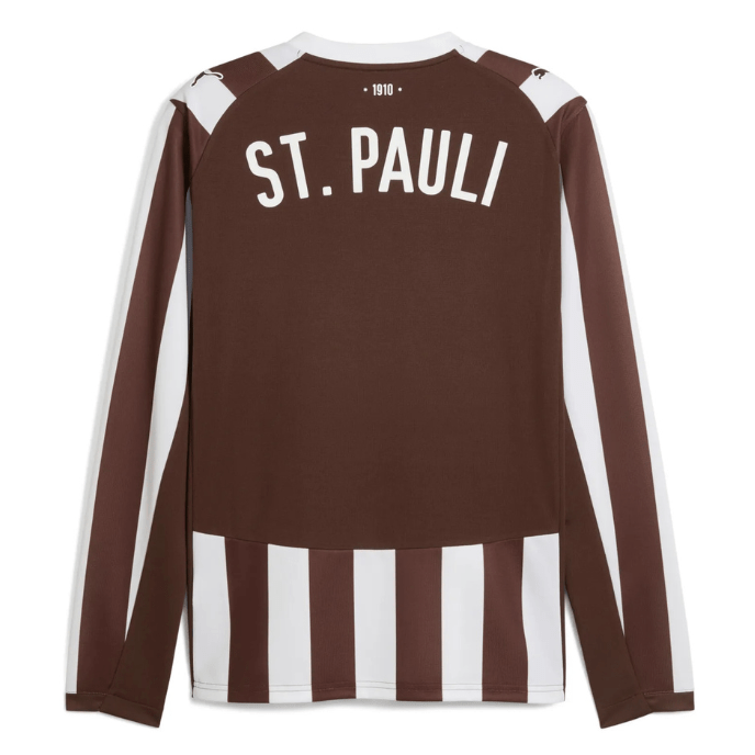 FC St. Pauli 2025/26 Home Long Sleeve Jersey – Men's Fan Version