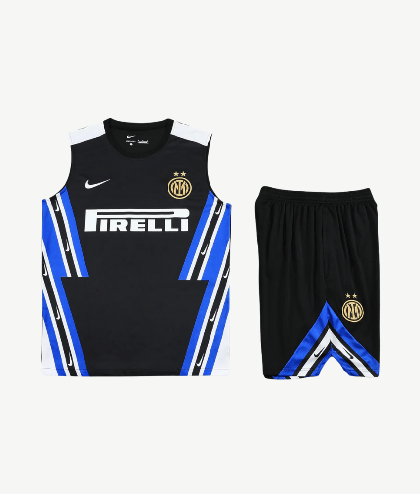 Inter Milan 2025/26 Black 'Old-School' Vest Set