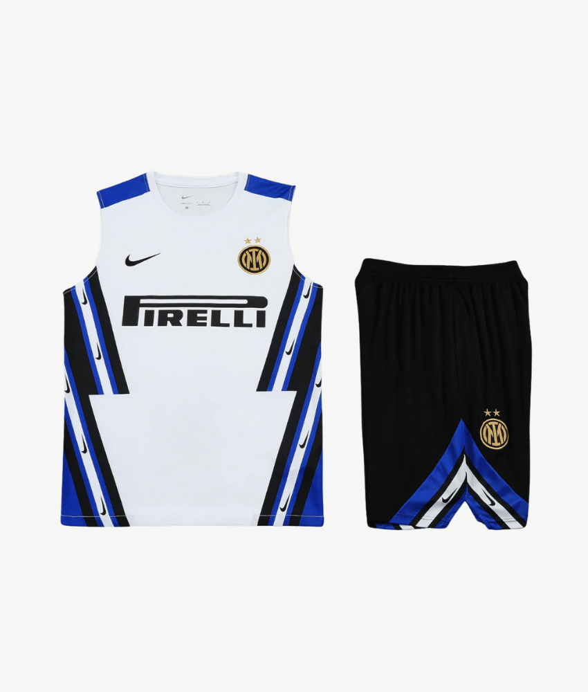 Inter Milan 2025/26 White 'Old-School' Vest Set