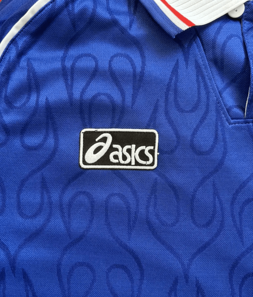Japan 1998 Blue 'Flame' Retro Jersey