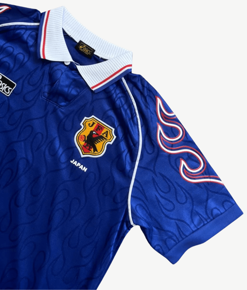 Japan 1998 Blue 'Flame' Retro Jersey