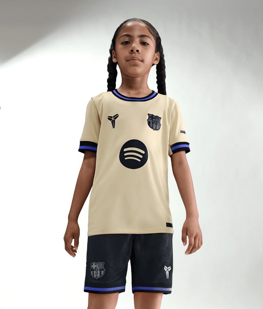 Barcelona 2025/26 Away Kit – Kids