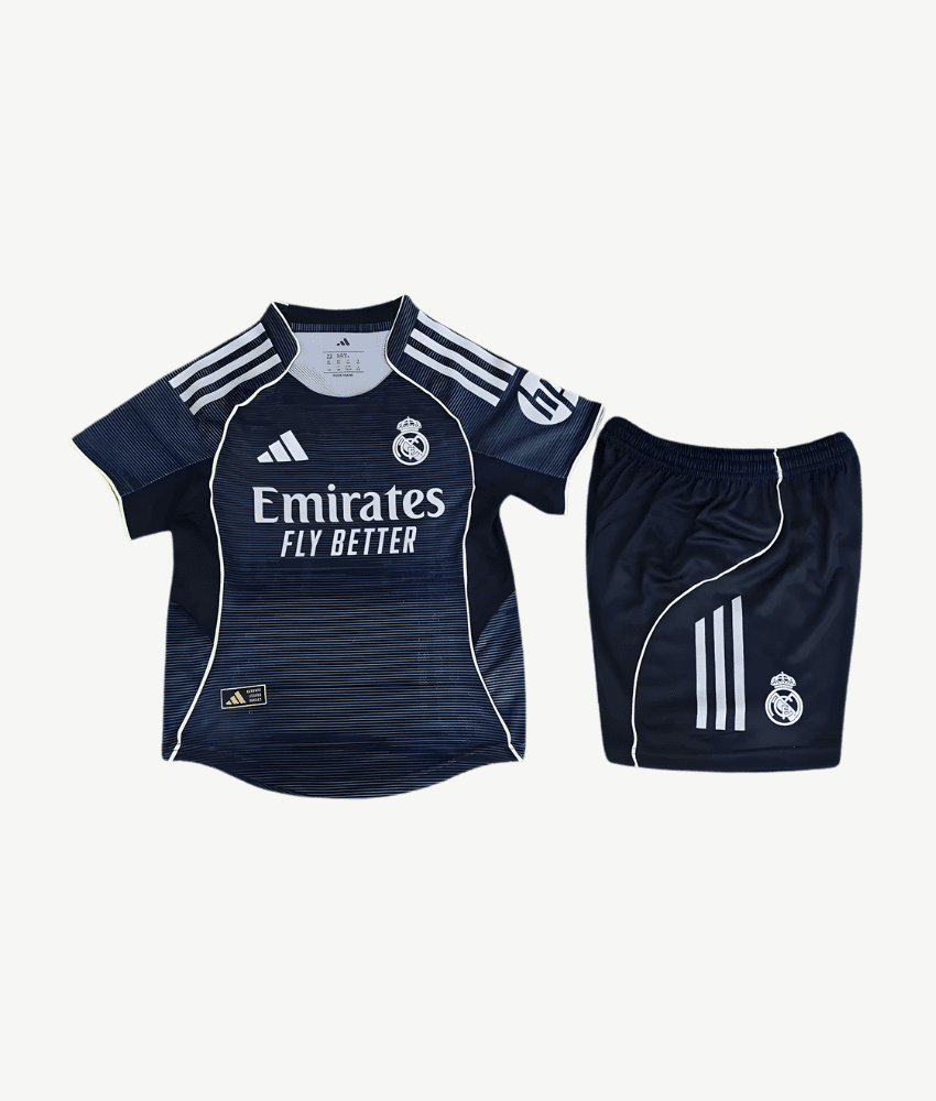 Real Madrid 2025/26 Away Kit – Kids