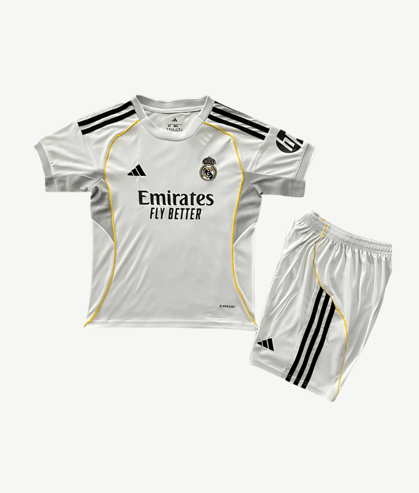 Real Madrid 2025/26 Home Kit – Kids