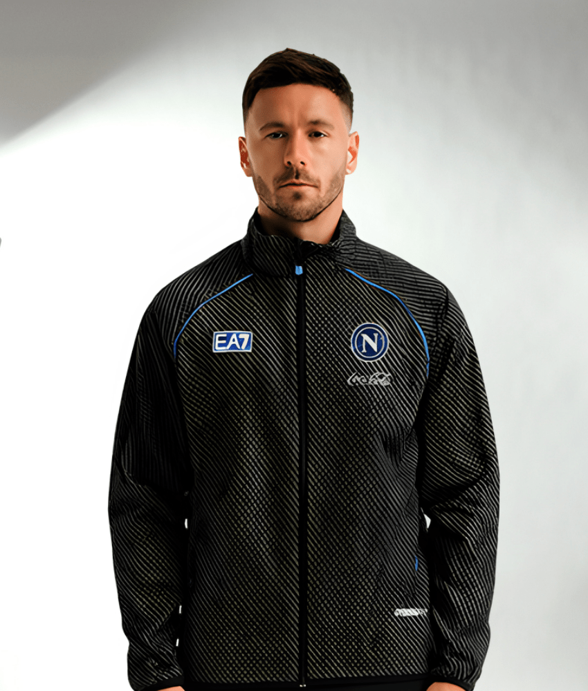 Napoli 2025/26 Black Windbreaker