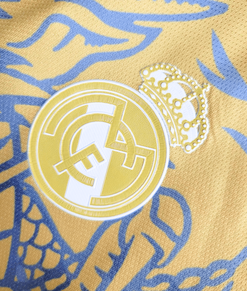 Real Madrid 2023/24 'Dragon' Special Edition (Golden) Jersey – Fan Version