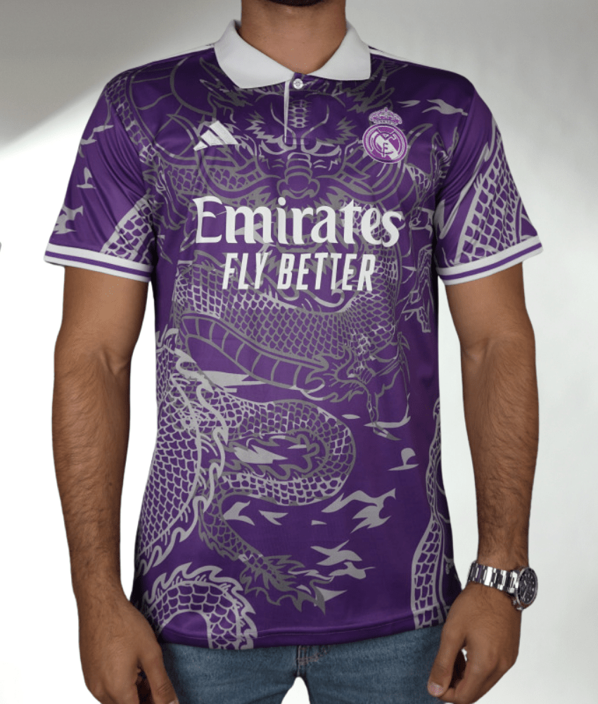 Real Madrid 2023/24 'Dragon' Special Edition (Purple) Jersey – Fan Version