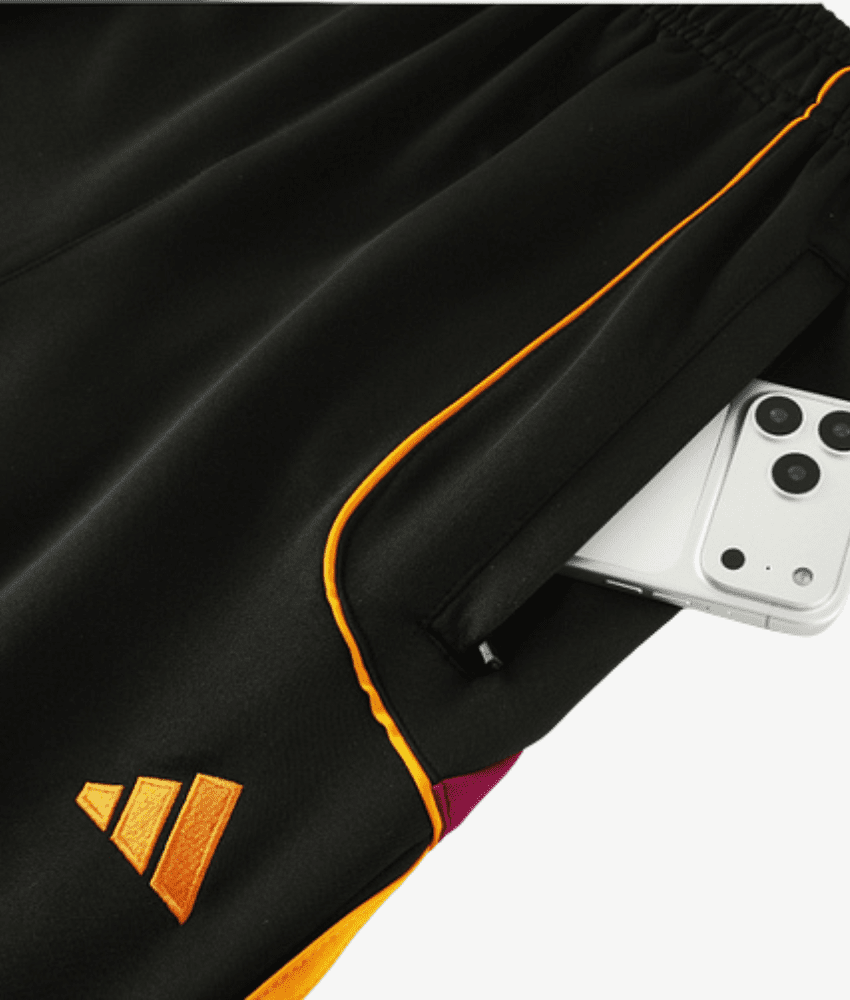 Roma 2025/26 Black Full Zip Tracksuit